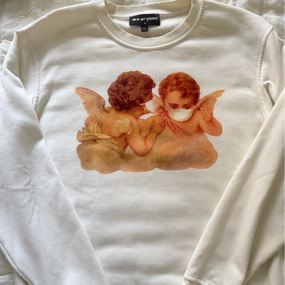 Urban Outfitters New Girl Order Sweatshirt with Angel Graphic